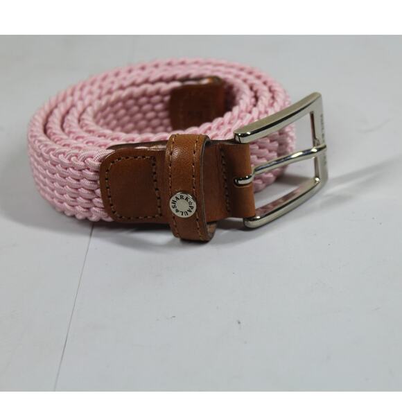 Paul & Shark Stretch Knit Woven Pink Belt Size 90 Cm Mens US 36" Boat Prep - Picture 1 of 3